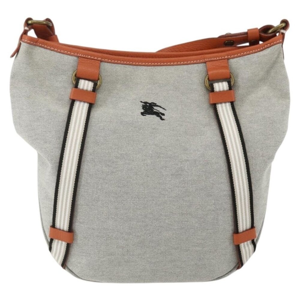 Authentic BURBERRY Blue Label Shoulder Bag Canvas Beige - Picture 9 of 16